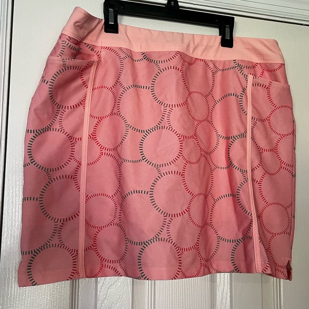 Adidas Womens Geometeic Golf Tennis Skort Size Large *READ*